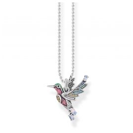 Thomas Sabo KE1969-340-7-L42v Ladies' Necklace Silver Colourful Hummingbird