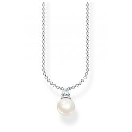 Thomas Sabo KE2121-167-14-L45v Damen-Halskette Perle Silber