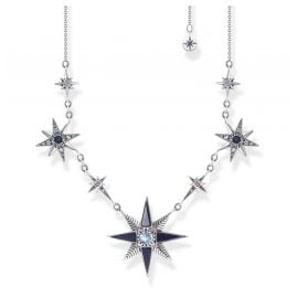 Thomas Sabo KE2118-945-7-L45v Damen-Halskette Royalty Sterne Silber
