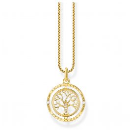 Thomas Sabo KE2148-414-14-L45v Women's Necklace Tree of Love Gold Tone