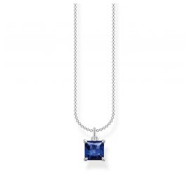 Thomas Sabo KE2156-699-32-L45v Damen-Halskette Silber mit Blauem Stein