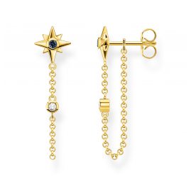 Thomas Sabo H2208-971-7 Ladies' Drop Earrings Royalty Star Gold Tone