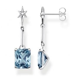 Thomas Sabo H2115-644-1 Ladies' Drop Earrings Blue Stone with Star