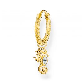 Thomas Sabo CR698-414-14 Single Hoop Earring Sea Horse Gold Tone