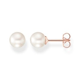 Thomas Sabo H1430-428-14 Ladies' Stud Earrings Rose Gold Tone Pearl