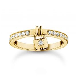 Thomas Sabo TR2371-414-14 Ladies' Ring Small Lock Gold Tone