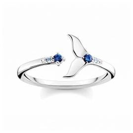 Thomas Sabo TR2386-644-1 Women's Ring Fin Tail with Blue Stones