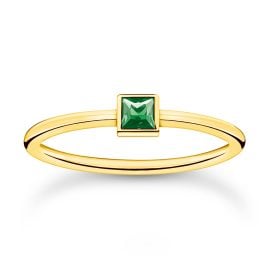 Thomas Sabo TR2395-472-6 Ladies' Ring with Green Stone