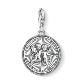 Thomas Sabo 1734-637-21 Charm-Anhänger Coin mit Engel Silber