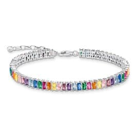Thomas Sabo A2030-073-7-L19v Silver Bracelet for Women Colourful Stones