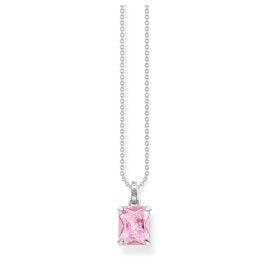 Thomas Sabo KE1964-051-9-L45v Ladies' Necklace Silver Pink Stone