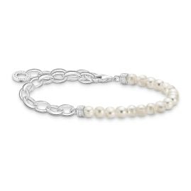 Thomas Sabo A2098-082-14-L17 Armband für Charms Silber und Weiße Perlen