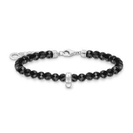 Thomas Sabo A2097-130-11-L19v Charm-Armband mit Schwarzen Onyx-Beads