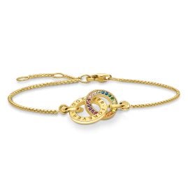 Thomas Sabo A1551-996-7-L19v Women's Bracelet Together Gold Tone/Multi-Coloured