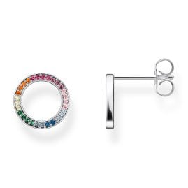 Thomas Sabo H1947-318-7 Women's Stud Earrings Together Silver/Multi-Coloured