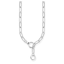 Thomas Sabo KE2192-643-21-L55 Herrenkette Silber mit steinbesetztem Ringverschluss