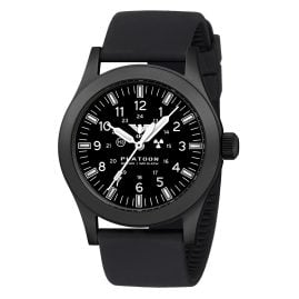 KHS PLABSSF.SB Herrenuhr Platoon Solar Silikon Schwarz
