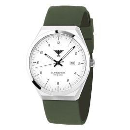 KHS SLIS.SO Men´s Watch Slingshot Quartz Silicone Strap Khaki