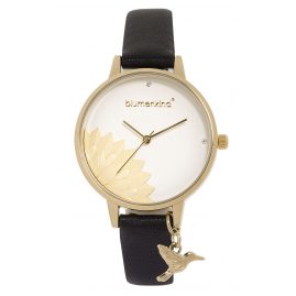 Blumenkind 13121989GWHPBK Ladies' Wristwatch Pennsylvania Gold/Black