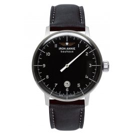Iron Annie 5042-2 Herren-Armbanduhr Bauhaus 1 Monotimer Schwarz