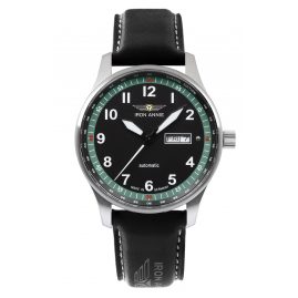 Iron Annie 5668-4 Men's Watch Automatic F13 Tempelhof Black/Turquoise