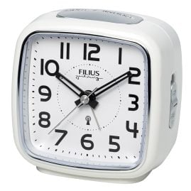 Filius 0607-0 Funkwecker Weiß/Silberfarben