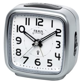 Filius 0607-19 Funk-Wecker Silberfarben/Schwarz