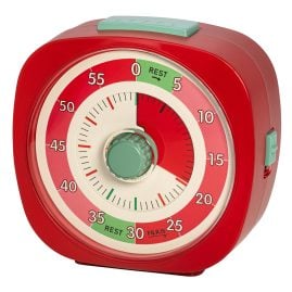 Filius 0707-1 Küchen-Timer 60-Minuten Countdown-Uhr Eieruhr Küchenuhr Rot