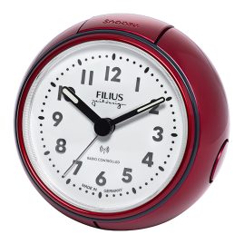 Filius 0544-1 Radio-Controlled Alarm Clock Red Metallic