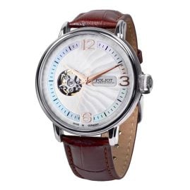 Poljot International 38NH.4280811 Herrenuhr Automatik Jaros Open Heart Braun