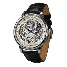 Poljot International 7500.1940712 Men's Automatic Watch Hermitage Black/Silver Tone