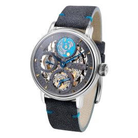 Poljot International 9730.2940553 Men's Watch Double Timer Globetrotter Grey/Steel