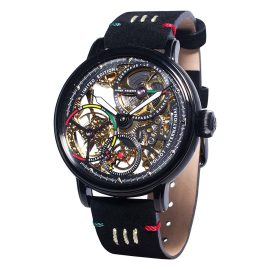 Poljot International 9910.1942213 Men's Wristwatch Hand-Winding Beringo Black