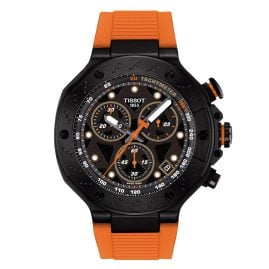 Tissot T141.417.37.051.02 Herrenuhr T-Race Quarz Chronograph Orange/Schwarz