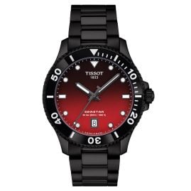 Tissot T120.410.33.421.00 Unisex Taucheruhr Seastar 1000 Schwarz/Rot
