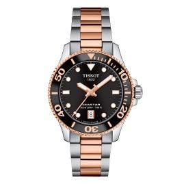 Tissot T120.210.22.051.01 Damenuhr Seastar 1000 Roségoldfarben/Schwarz