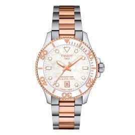 Tissot T120.210.22.111.00 Damenuhr Seastar 1000 Roségoldfarben/Weiß