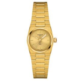 Tissot T137.010.33.021.00 Damenuhr Quarz PRX 25 mm Goldfarben