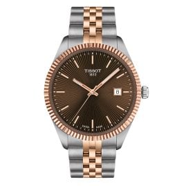 Tissot T156.410.22.291.01 Herrenuhr Quarz Ballade 40 mm Bicolor/Braun