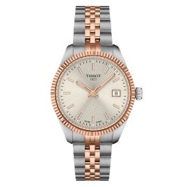 Tissot T156.210.22.031.01 Damenuhr Quarz Ballade 34 mm Stahl/Roségoldfarben