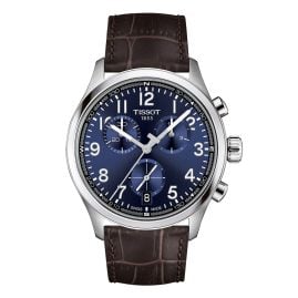 Tissot T1164171604200 Men's Watch Chronograph L 42 mm Leather Brown/Blue