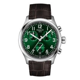 Tissot T1164171609200 Men's Chronograph L 42 mm Leather Brown/Green
