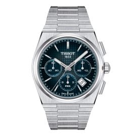 Tissot T1374271104101 Herrenuhr Automatik PRX Chronograph Dunkelblau
