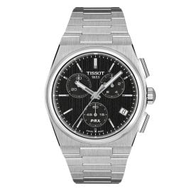 Tissot T1374171105100 Herrenuhr Quarz PRX 41 mm Chronograph Schwarz