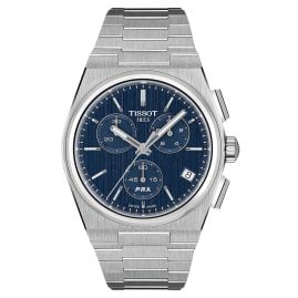 Tissot T1374171104100 Herren-Armbanduhr Quarz PRX 41 mm Chronograph Blau
