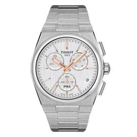 Tissot T1374171103100 Quarzuhr für Herren PRX 41 mm Chronograph Bicolor