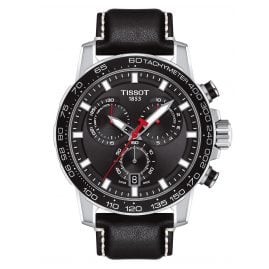 Tissot T125.617.16.051.00 Herrenuhr Supersport Chrono Lederband schwarz