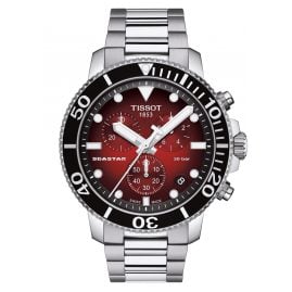 Tissot T120.417.11.421.00 Men's Diver Watch Chronograph Seastar 1000 Red