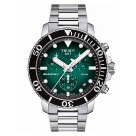 Tissot T120.417.11.091.01 Men's Diver Watch Chronograph Seastar 1000 Green