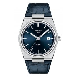 Tissot T137.410.16.041.00 Men's Wristwatch PRX 40 205 with Leather Strap Blue